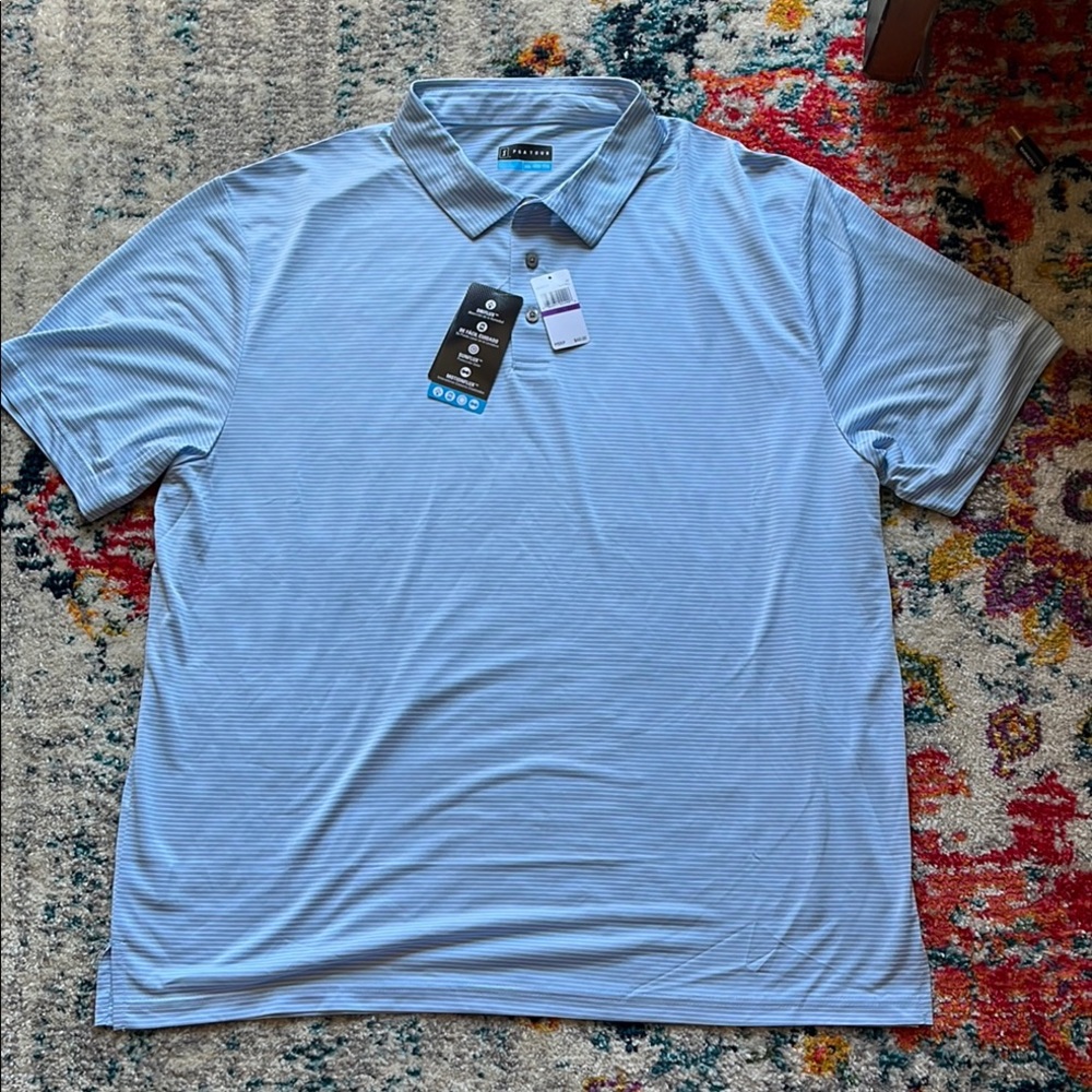 PGA TOUR Light Blue Polo Shirt